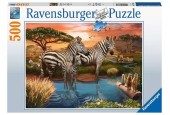 Ravensburger Puzzle Zèbres au point d'eau 500 pièces