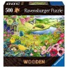 Ravensburger Puzzle en bois Jardin sauvage 500 pièces
