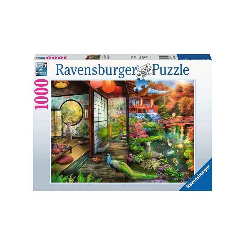 Ravensburger Puzzle Maison de thé dans un jardin japonais 1000 pièces