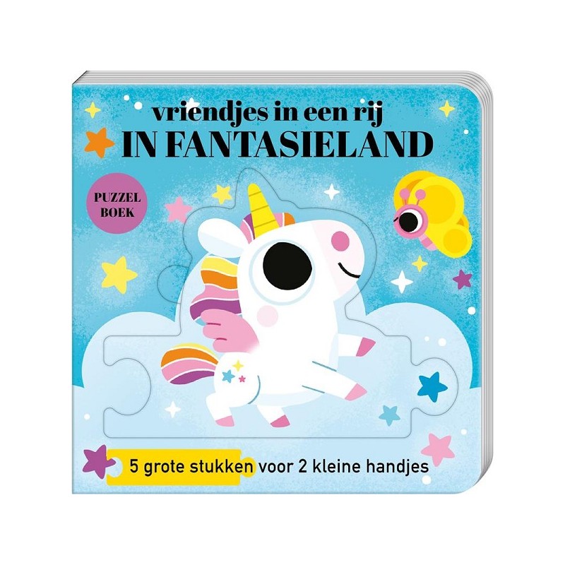 Puzzelboek Vriendjes in een rij - In fantasieland