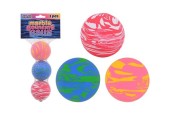 John Toy Balles rebondissantes Marble 3 pièces en filet Ø6cm