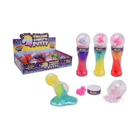 John Toy Putty Met Unicorn En Foam Balletjes In Kegel 20cm