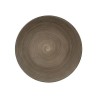 Assiette inférieure marron Ø33cm en plastique