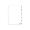 Kangaro Tab A4 lettres carton 190 grammes blanc 23 trous 12 parties mois