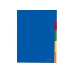 Kangaro Tabblad A4 Venster PP 120 Micron Assorti 23-gaats 5-deligbr