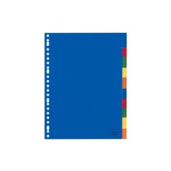 Kangaro Tabblad A4 venster PP 120 micron assorti 23-gaats 10-delig