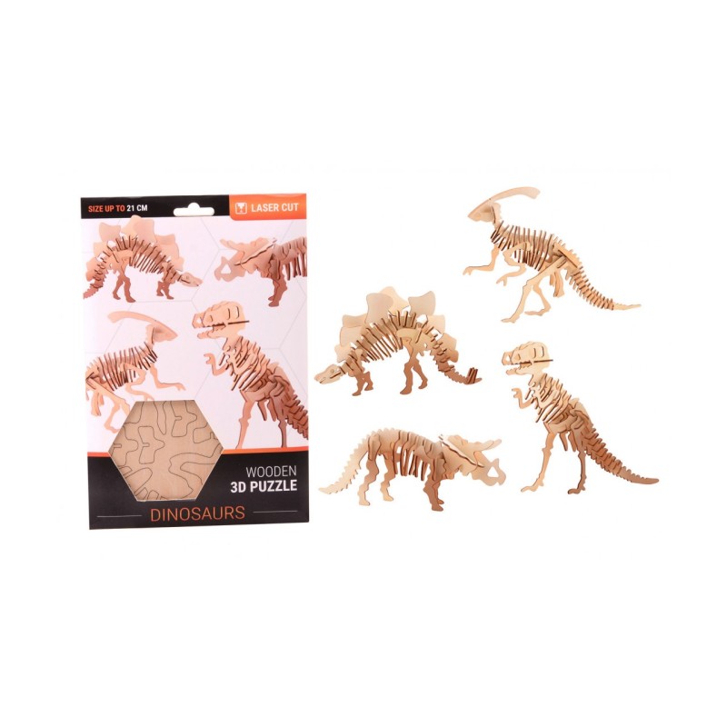 John Toy Houten 3D dinosaurus puzzel