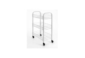 Metaltex chariot de stockage Sienna 3 paniers 41x23x61cm blanc