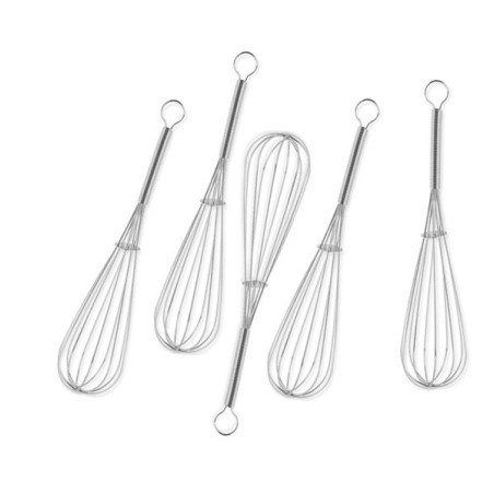 Fouet étamé 25 cm lot de 5