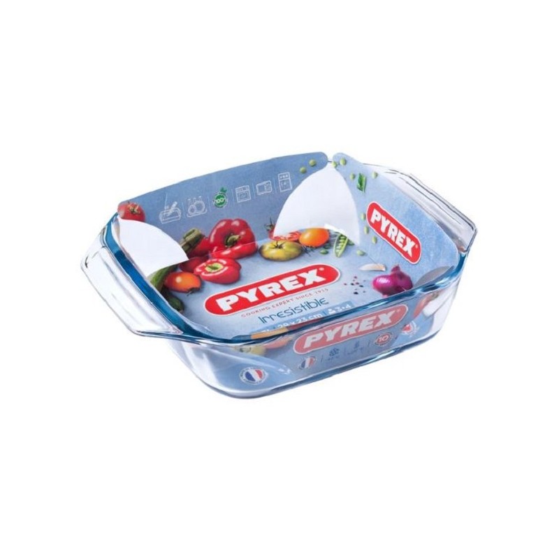Pyrex IRRESISTIBLE  braadslede vierkant 29x23cm (zonder grepen 23x23cm)