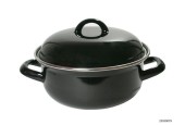 Cocotte acier émaillé noir 24cm
