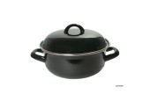Braadpan staal geemailleerd zwart 28cm