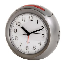 Balance Wekker kunststof analoog met snoer, diameter 8,5 cm.