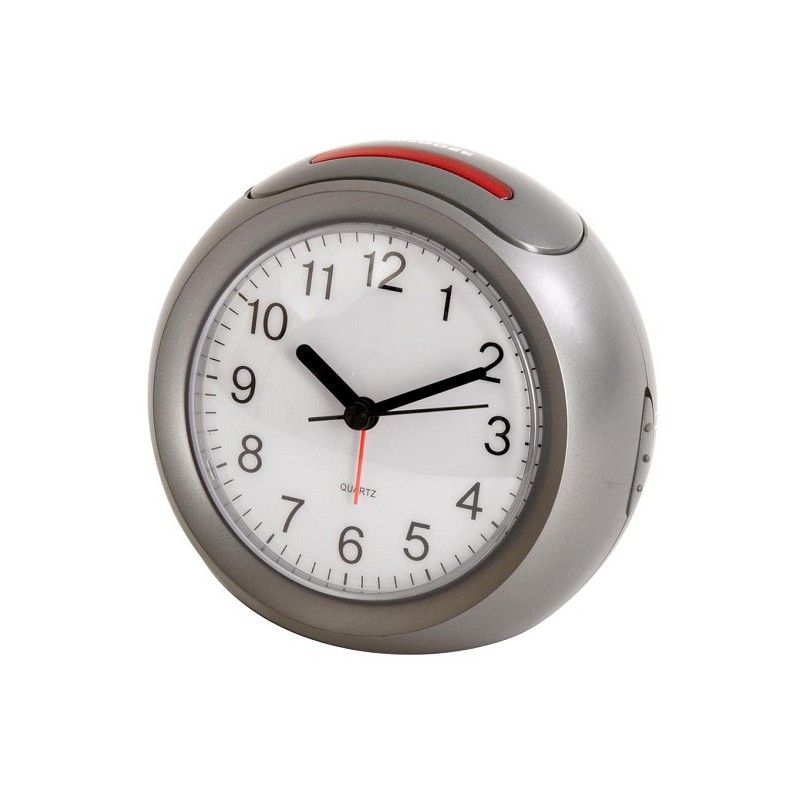 Balance Wekker kunststof analoog met snoer, diameter 8,5 cm.