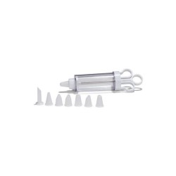 Seringue à garniture Patisse 19 cm avec 8 embouts