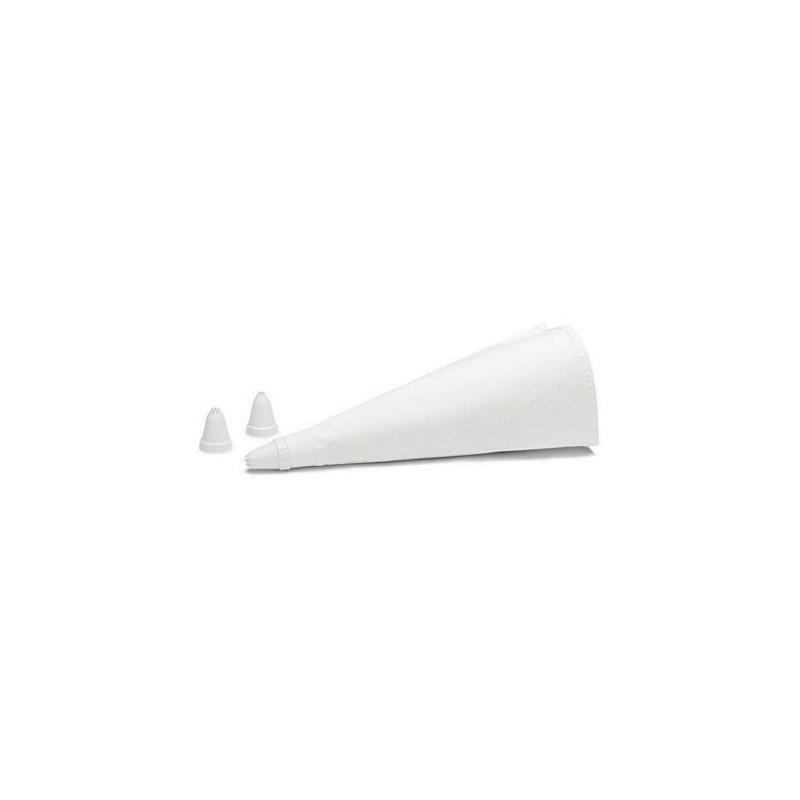 Poche à douille pâtissière avec 3 douilles 28cm