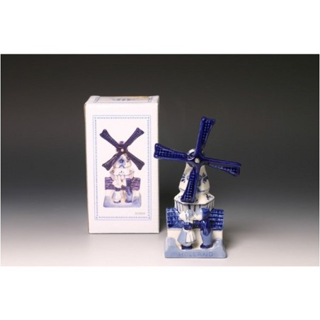 Giftbox Kissing Couple  molen+huis 14c paar blauw