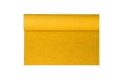 Damast tafelkleed papier ROL 120cmx8m geel