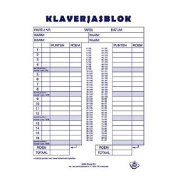 Klaverjasblok 14.8x21cm 50 vel 5st