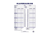 Klaverjasblock 14,8x21cm 50 feuilles 5pcs