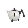 Bredemeijer Theepot BellaRonde 1,2L hoogglans rvs met zwart beslag