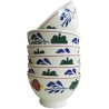 Boerenbont Kom coffret de 6 pièces Ø 13 cm contenu 500ml faïence