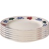 Boerenbont Assiette Plate Ø24cm boîte de 6 pièces, Faïence