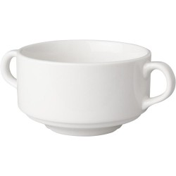 Mammoet Soepkom Budgetline 300ml porselein wit set a 6 stuks dia.10,5cm