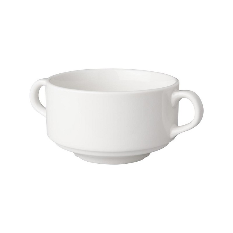Mammoet Bol à soupe Budgetline 300ml porcelaine blanche lot de 6 pièces dia.10,5cm