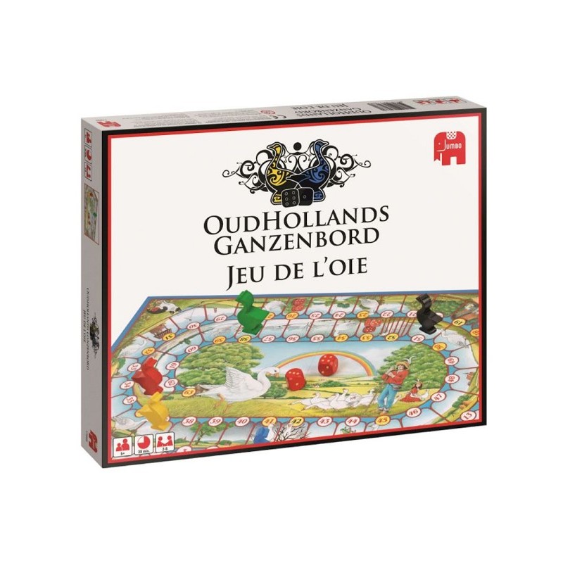 Assiette géante à l'oie hollandaise ancienne