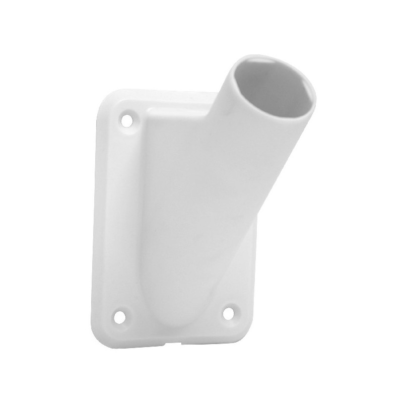 Support pour mât de drapeau nylon blanc 30mm