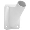 Support pour mât de drapeau nylon blanc 30mm