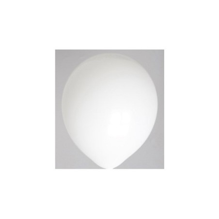 Ballons Globos ronds blancs sachet de 100 pcs