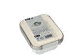 Plats à emporter Papstar en aluminium 500ml avec couvercle en carton paquet de 10 pièces