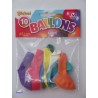 Ballons Globos Ø21cm mélange de différentes couleurs sachet de 10 pièces