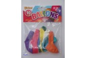 Ballons Globos Ø21cm mélange de différentes couleurs sachet de 10 pièces