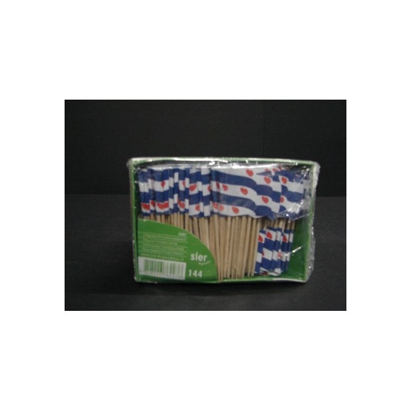 Friese vlag Vlagprikker Friesland wapperend 5x144st