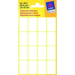 Etiket Zweckform 29x18mm Wit Blister A 96 Etiketjes. Bundel A 10 Pakjes
