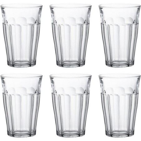 Duralex Gobelet Picardie verre dur 360ml boîte de 6 pièces
