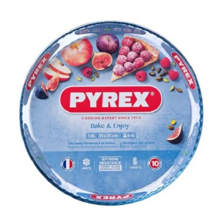 Pyrex BAKE & ENJOY  taartvorm glas 1,8L 31x31cm 5-6 personen