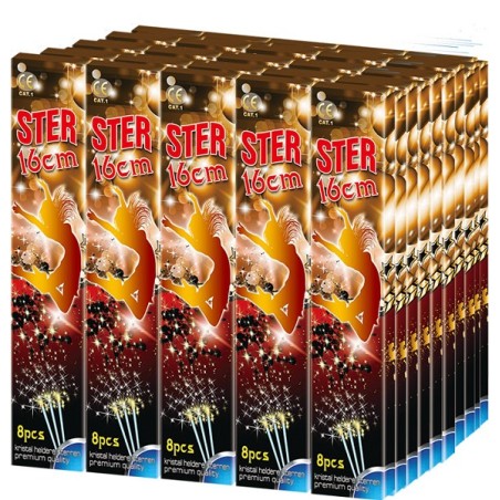 Sterretjes 16cm 50 pak a 8 stuks
