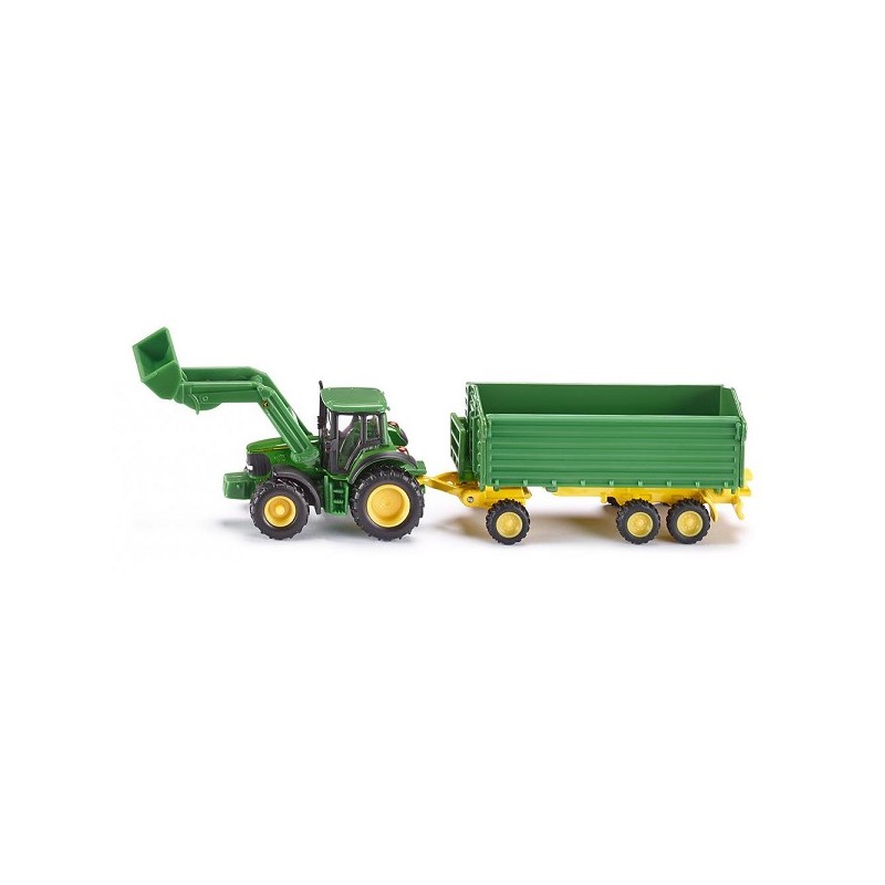 Siku 1843 JD John Deere met aanhangwagen