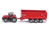 Siku 1844 Massey Ferguson met aanhangwagen