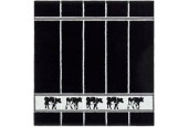 DDDDD Torchon de cuisine vache noir/blanc 50x55cm 6 pièces