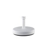 Pied de parasol rond 46cm blanc 25kg rechargeable. tube 21-54mm