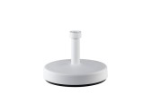 Pied de parasol rond 46cm blanc 25kg rechargeable. tube 21-54mm