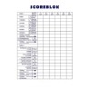 Bloc DiceScore 15x21cm 50 feuilles paquet de 5 pcs