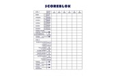 Bloc DiceScore 15x21cm 50 feuilles paquet de 5 pcs
