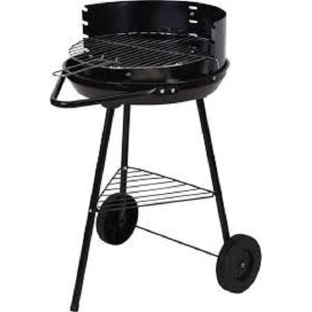 Barbecue BBQ semi-ouvert sur roulettes 43 cm