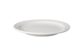 Mammoet Bord smalle rand Budgetline porselein wit 21cm  (set van 6)